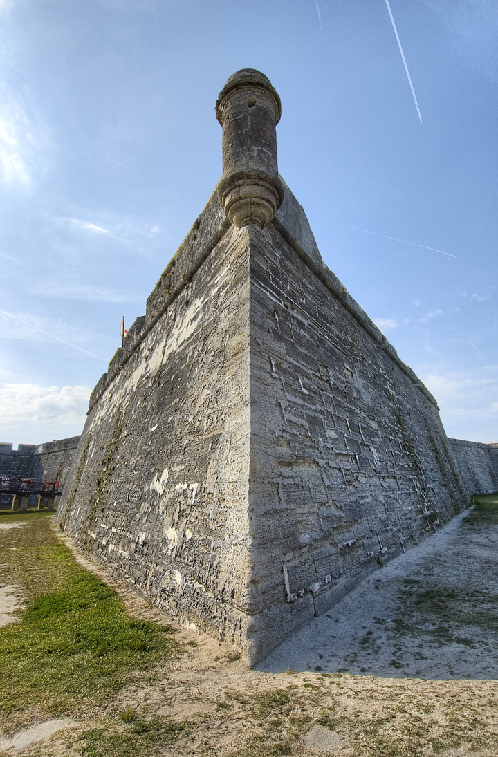 Una esquina del Castillo de San Marcos